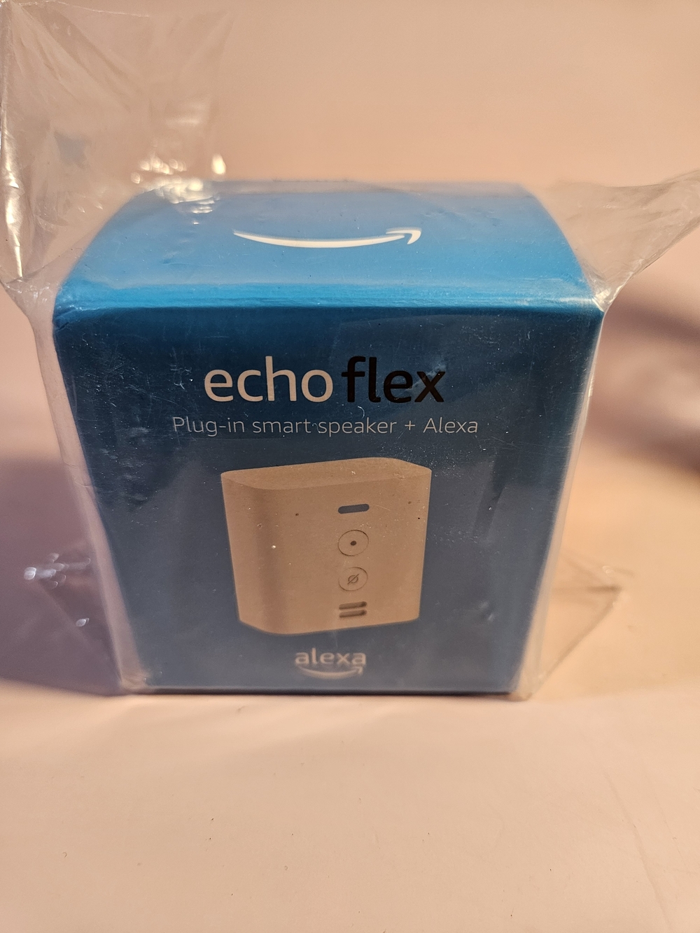 Echo Flex Plug-in Smart Speaker with Alexa - Blue Packaging New. Bin 18